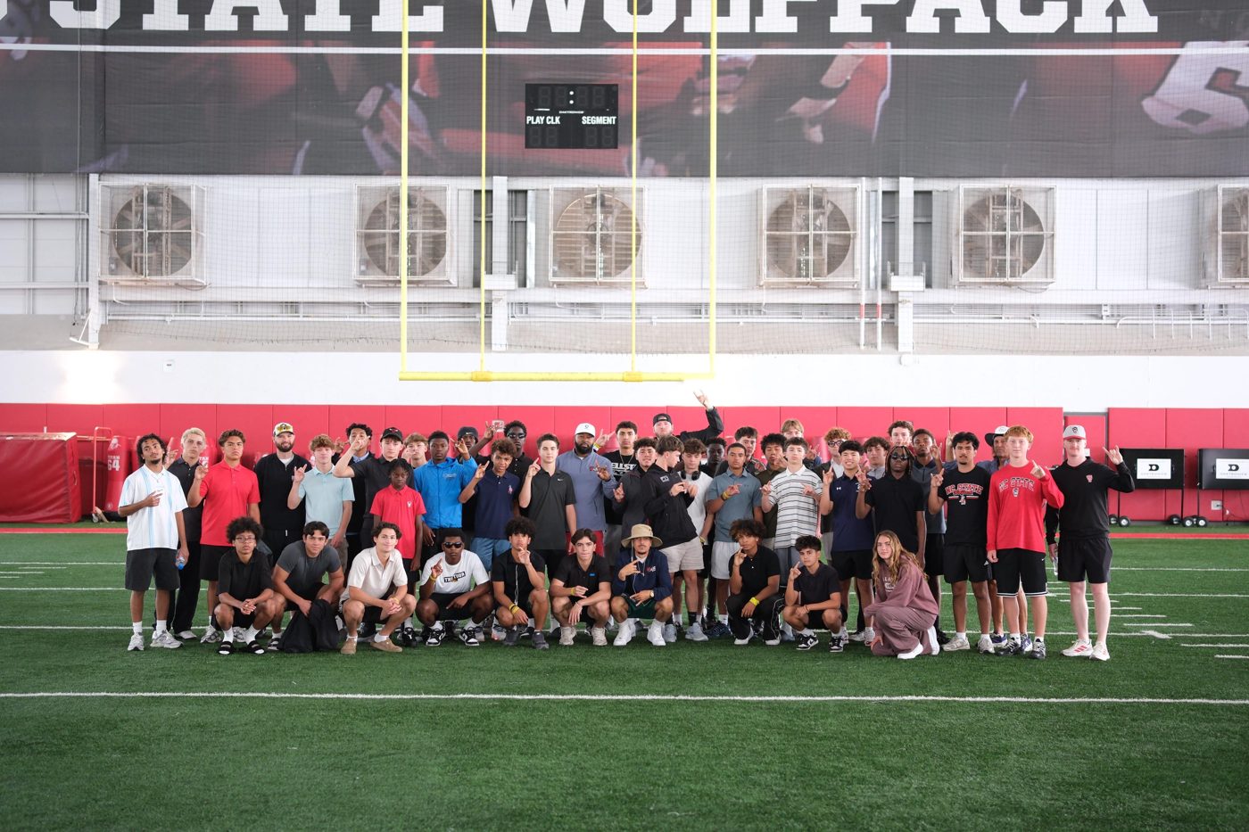 TOUR group in NC State's indoor facility